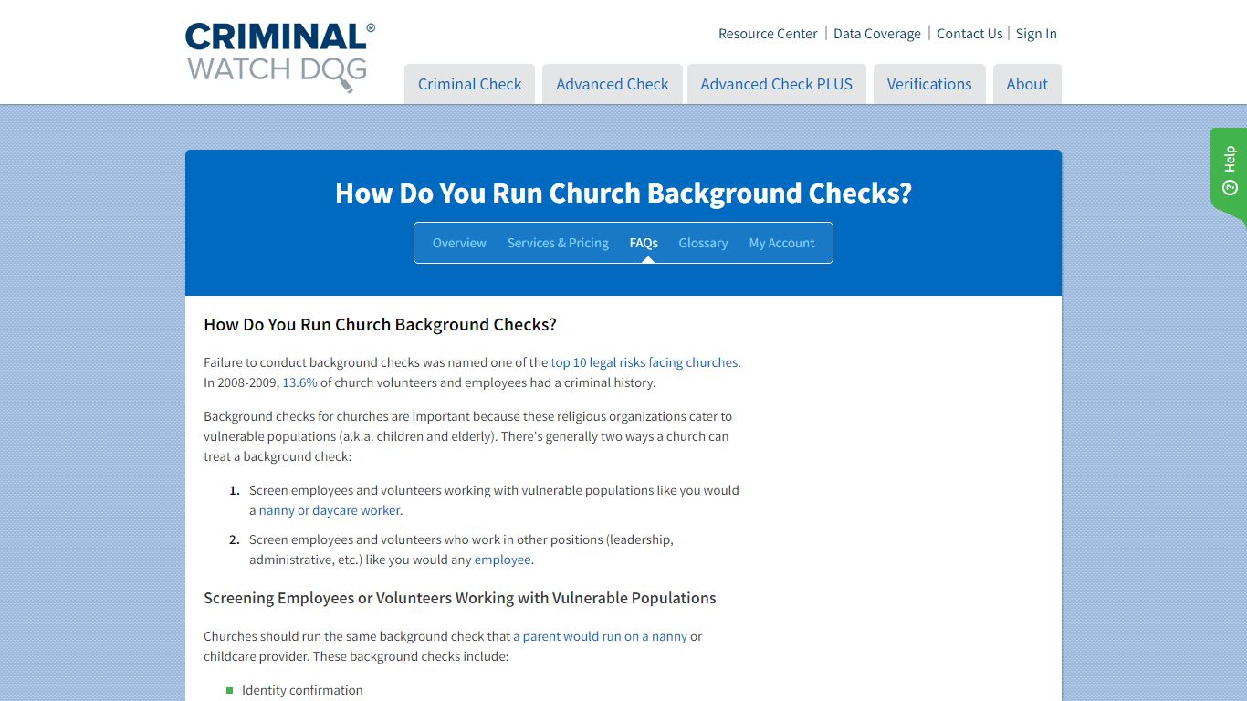 How Do You Run Church Background Checks? | CriminalWatchDog